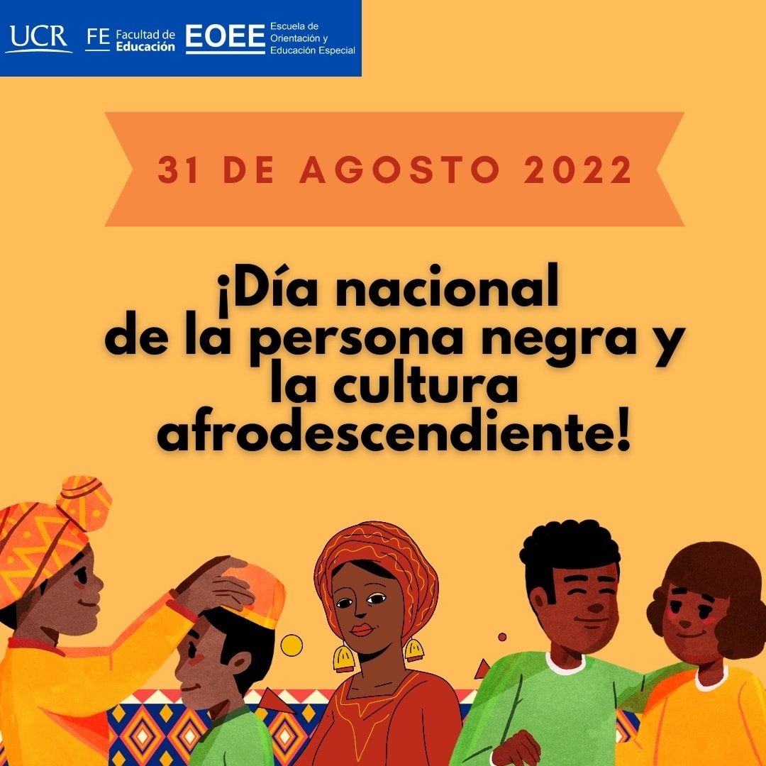 Afiche del 31 de agosto: día nacional de la persona negra y la cultura afrodescendiente