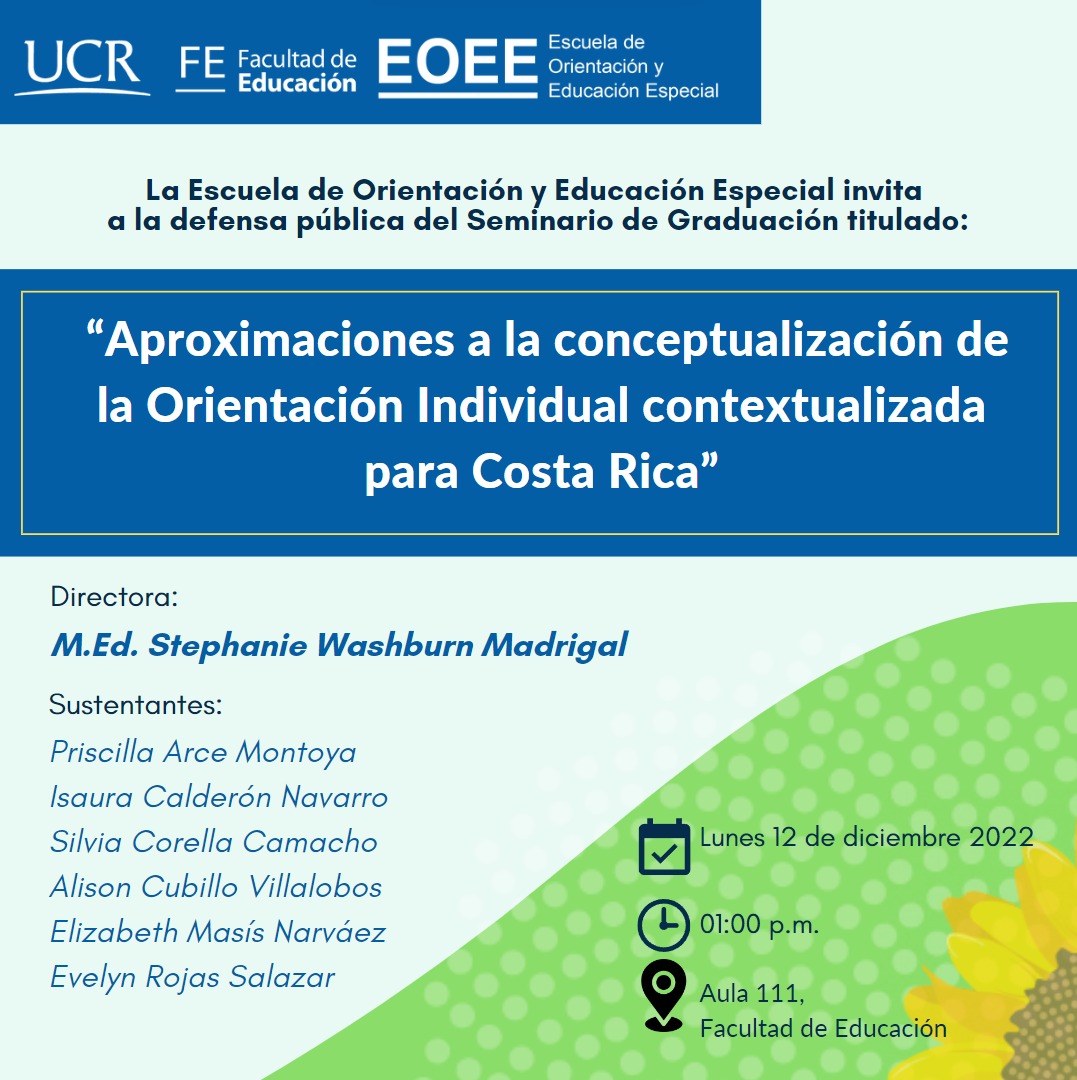 Afiche con información igual a la publicación.