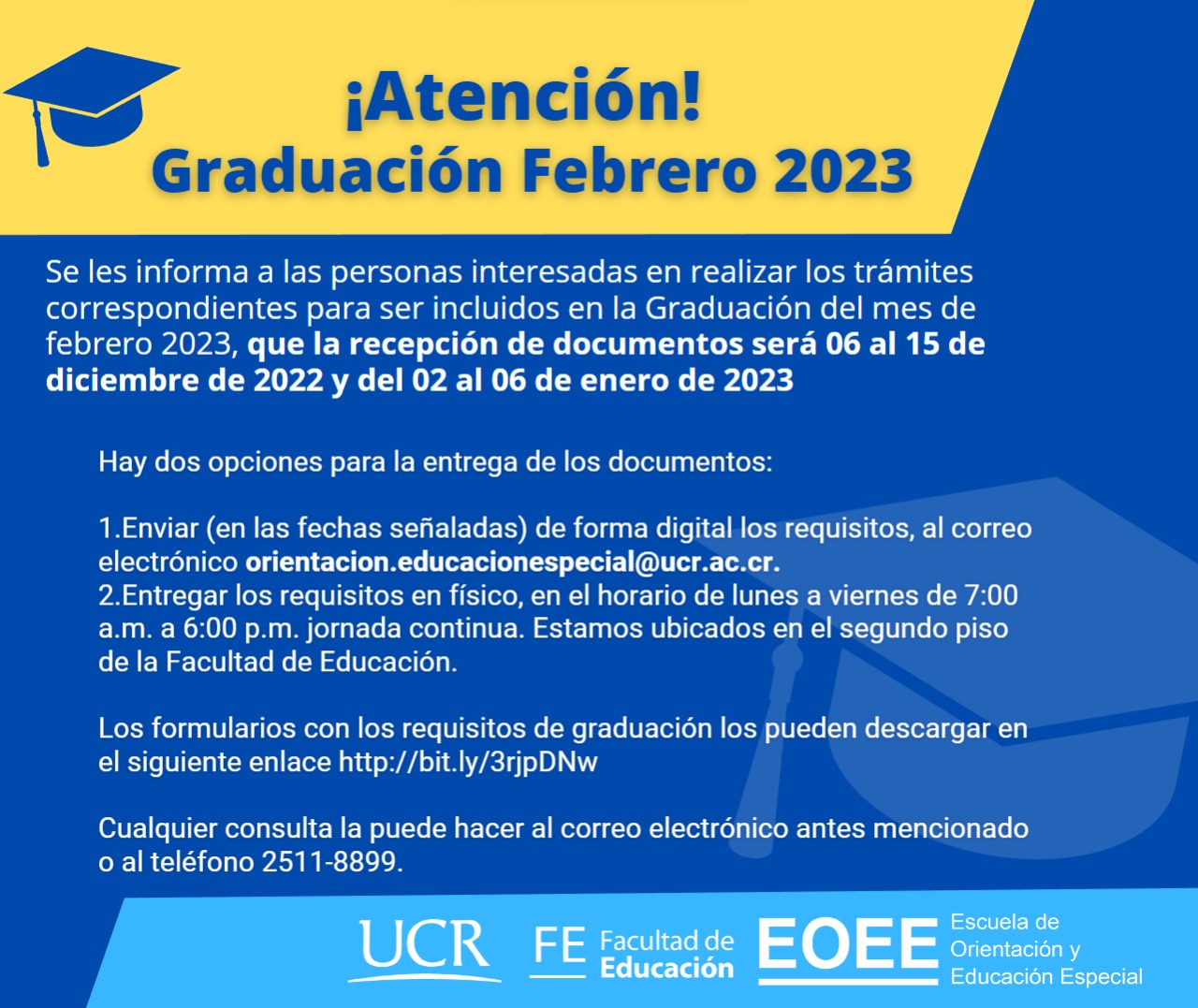Afiche con información igual a la publicación.