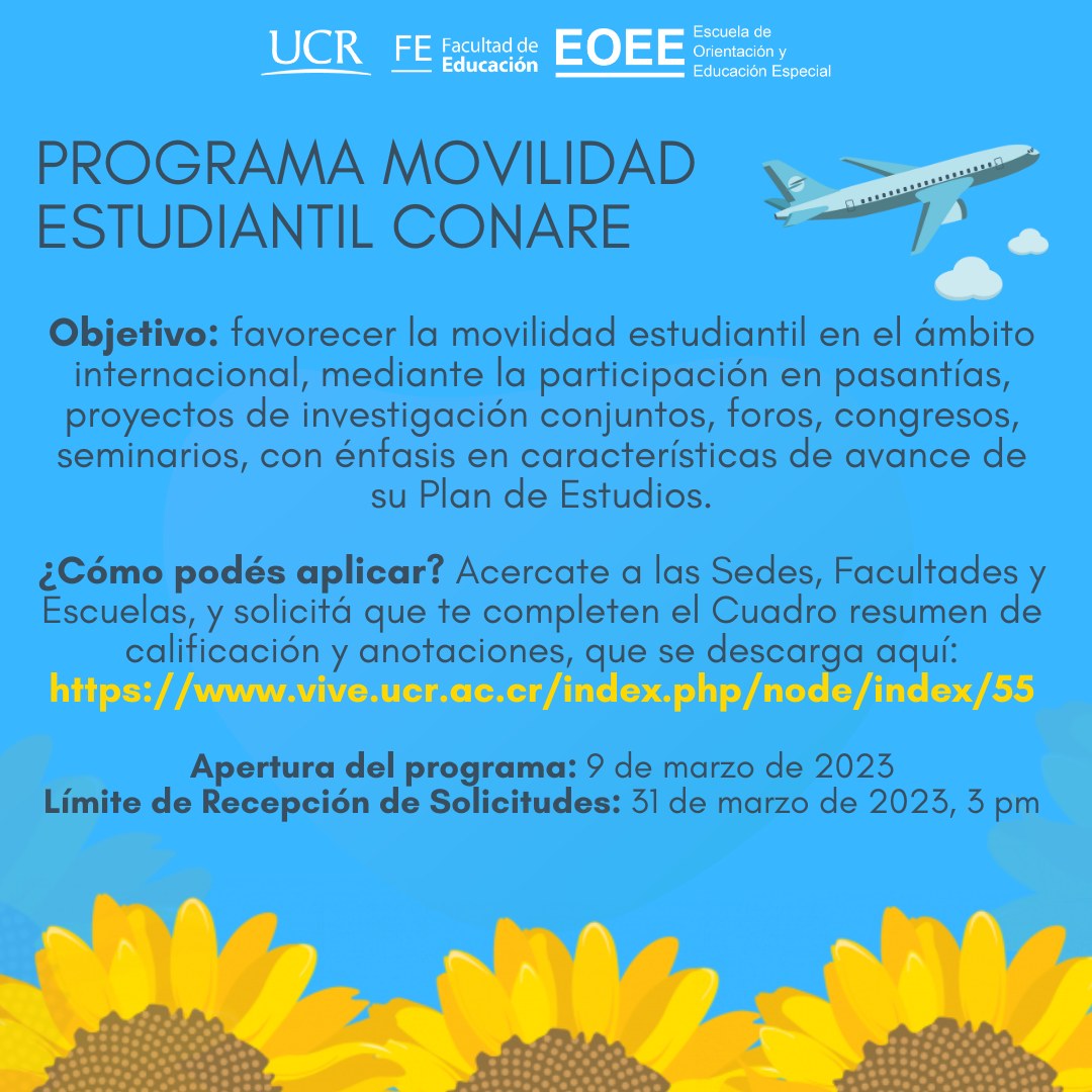 Afiche con información igual a la publicación.