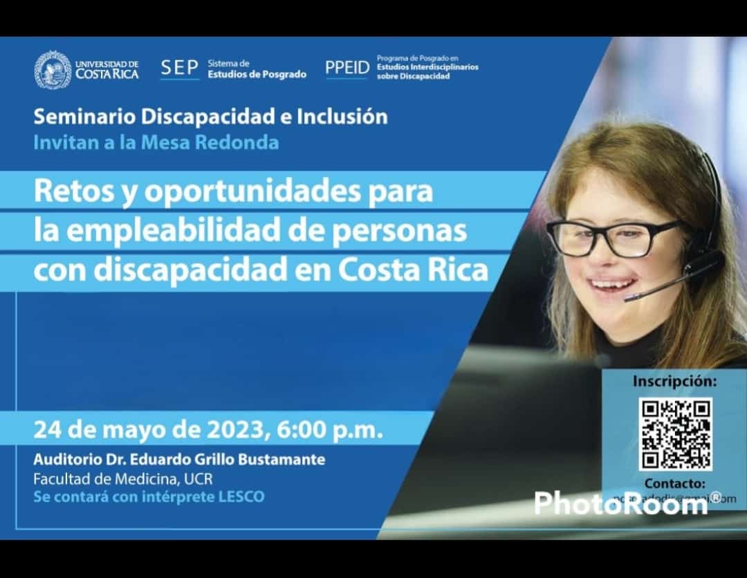 Afiche con información igual a la publicación.