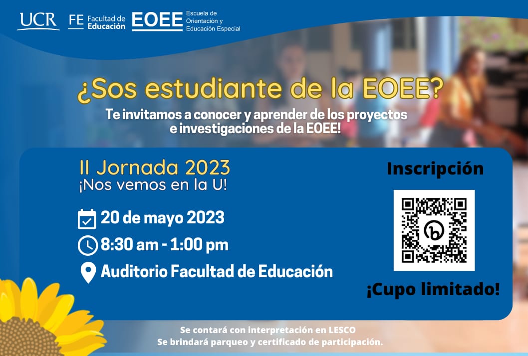 Afiche con información igual a la publicación.