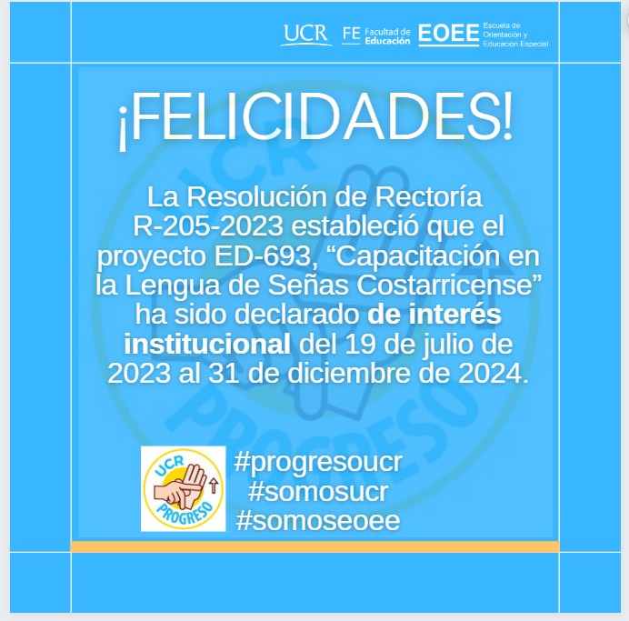 Afiche con texto igual a la publicación.