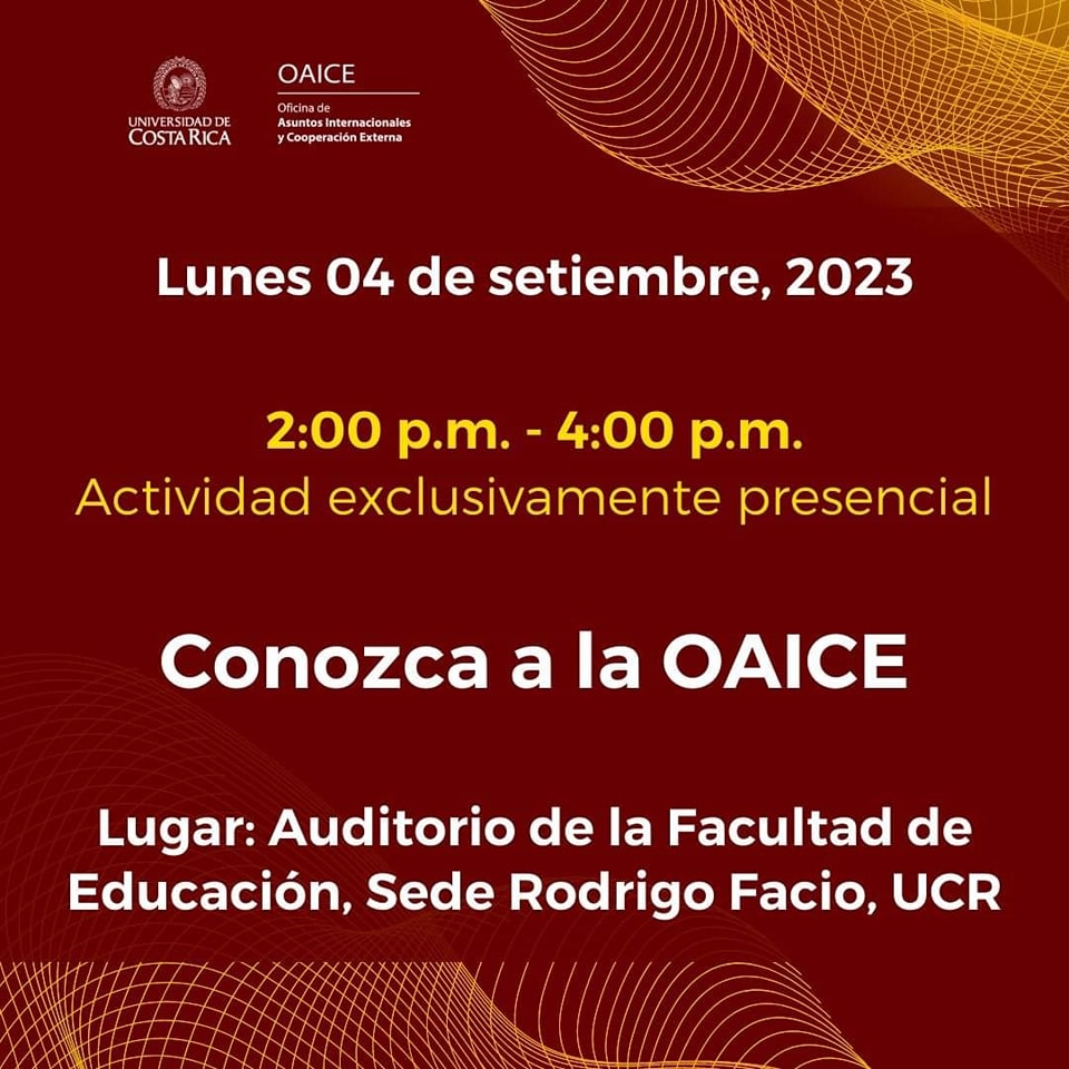 Afiche con información igual a la publicación.