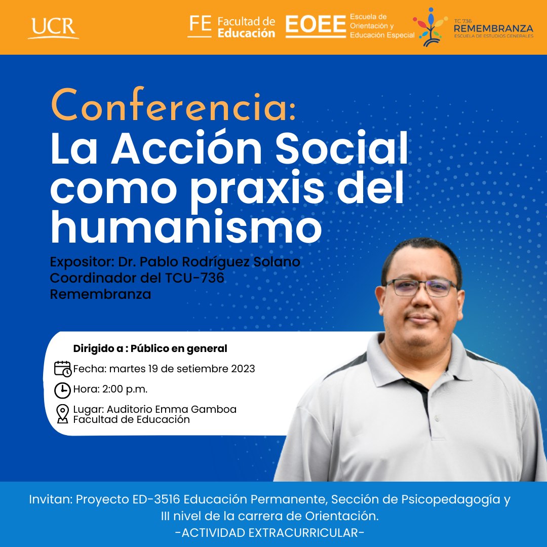 Afiche con texto igual a la publicación.