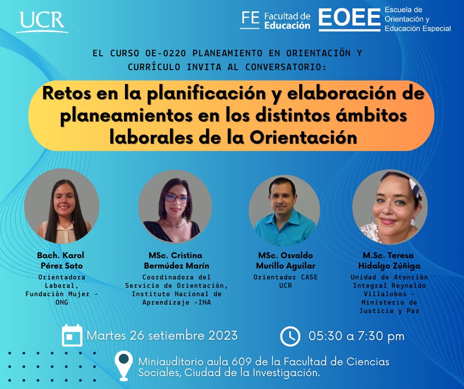 Afiche con información igual a la publicación.