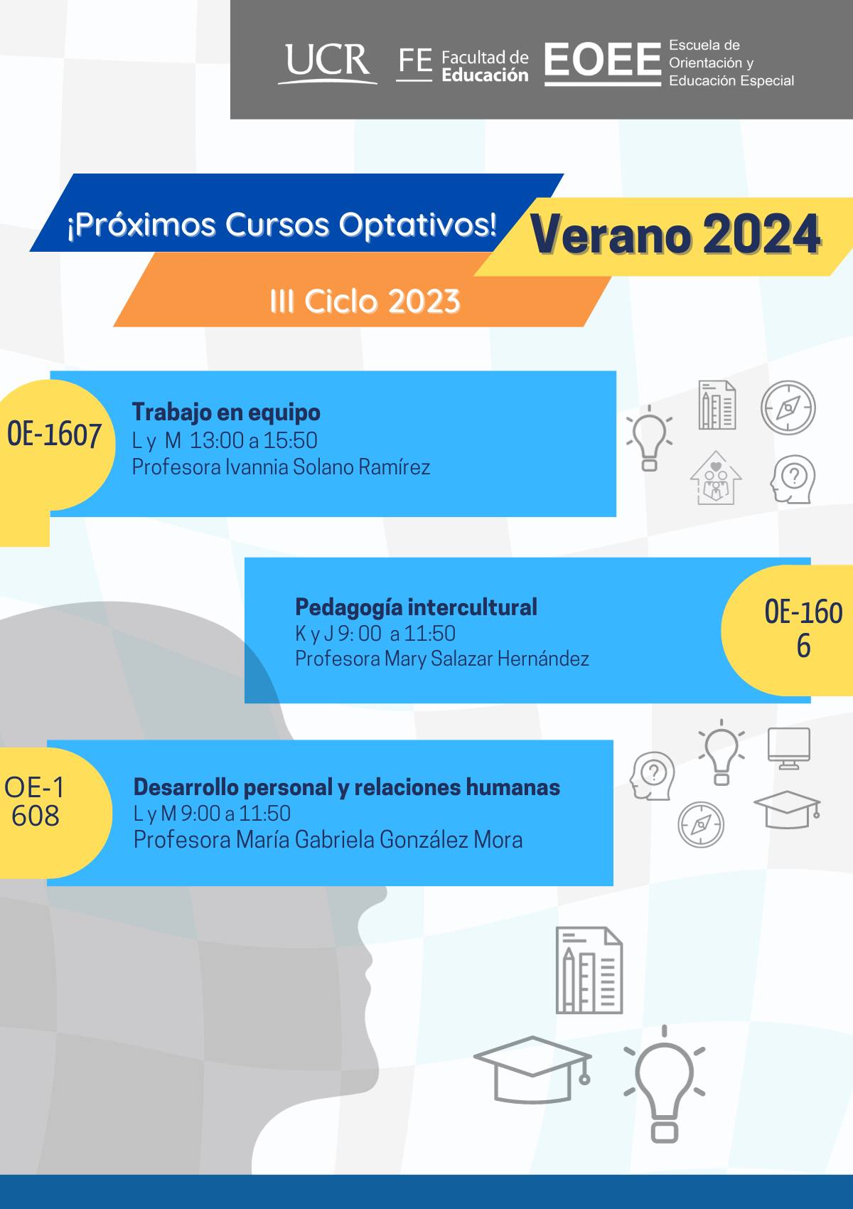 Afiche con información igual a la publicación.