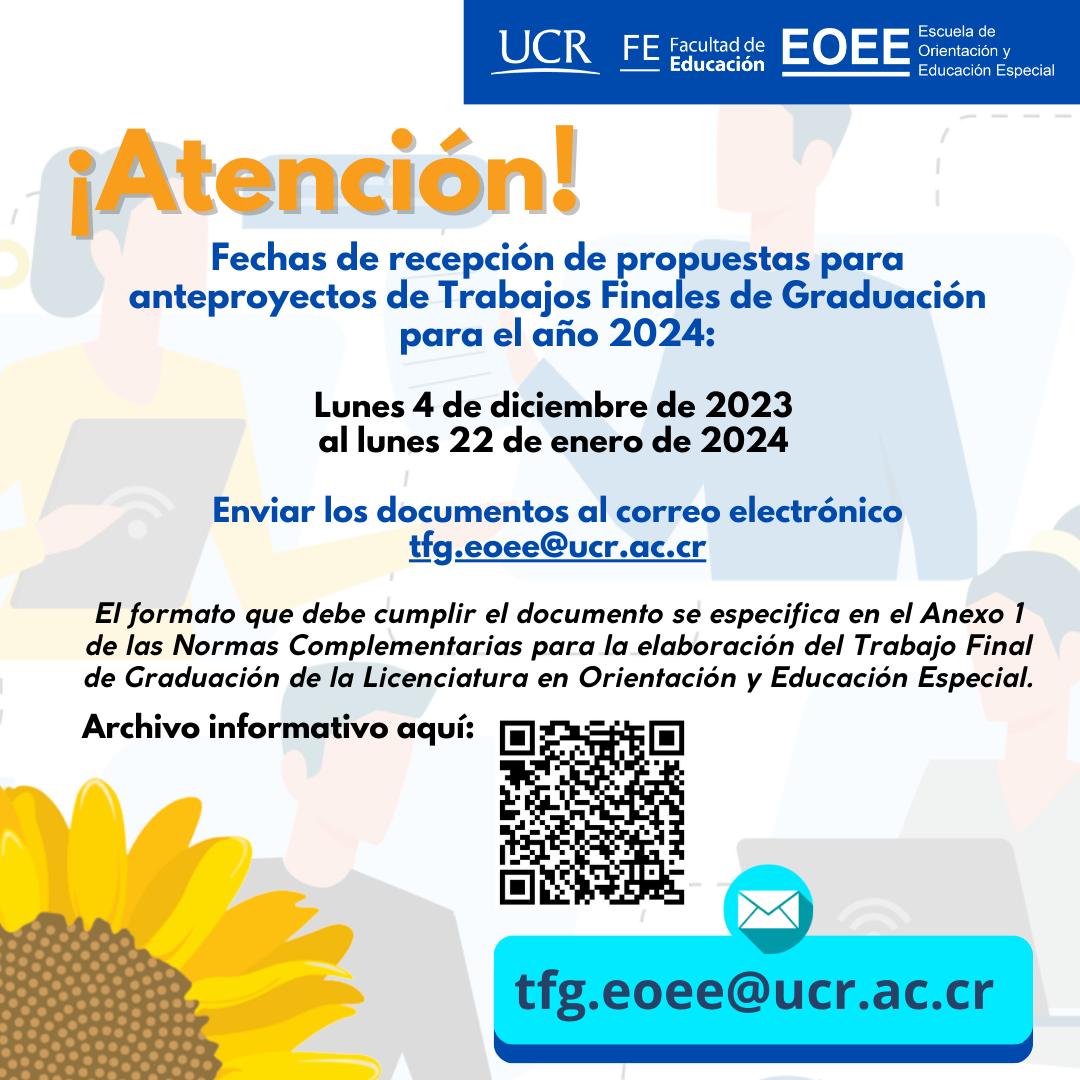 Afiche con información igual a la publicación.
