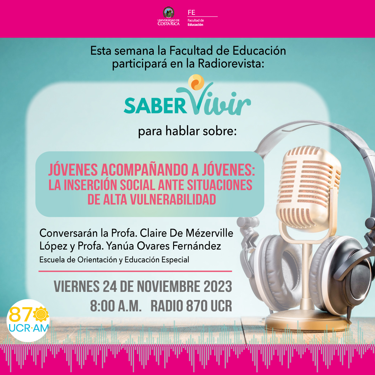 Afiche con información igual a la publicación.
