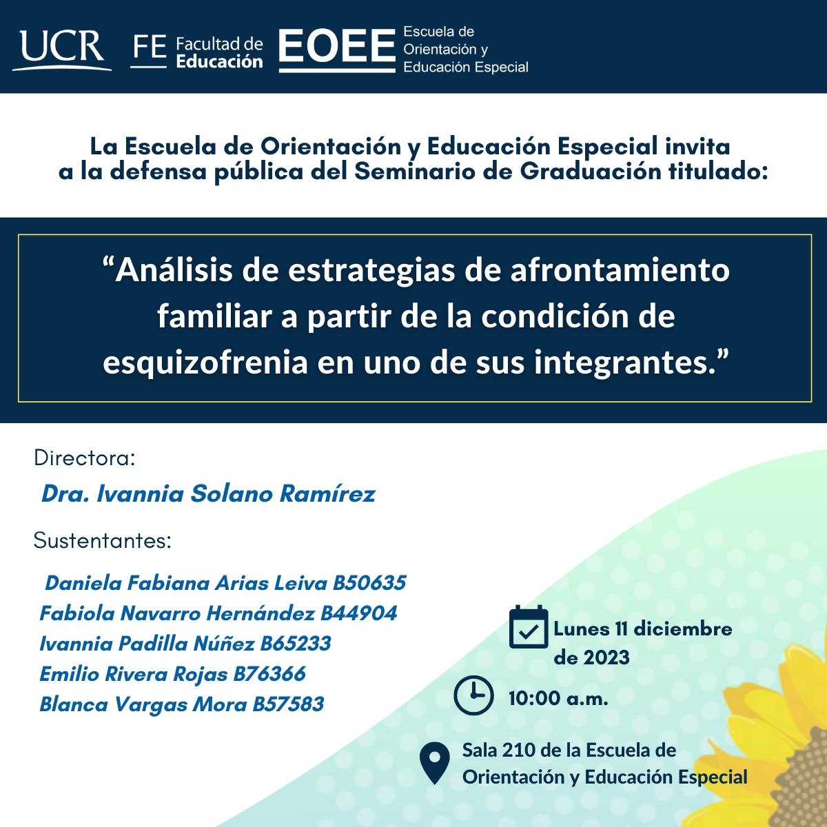 Afiche con información igual a la publicación.