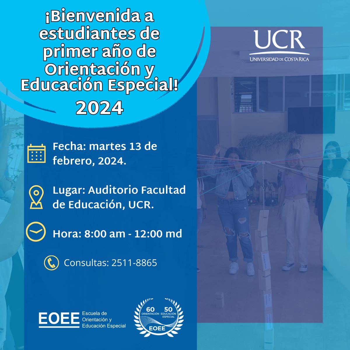 Afiche con texto igual a la publicación.