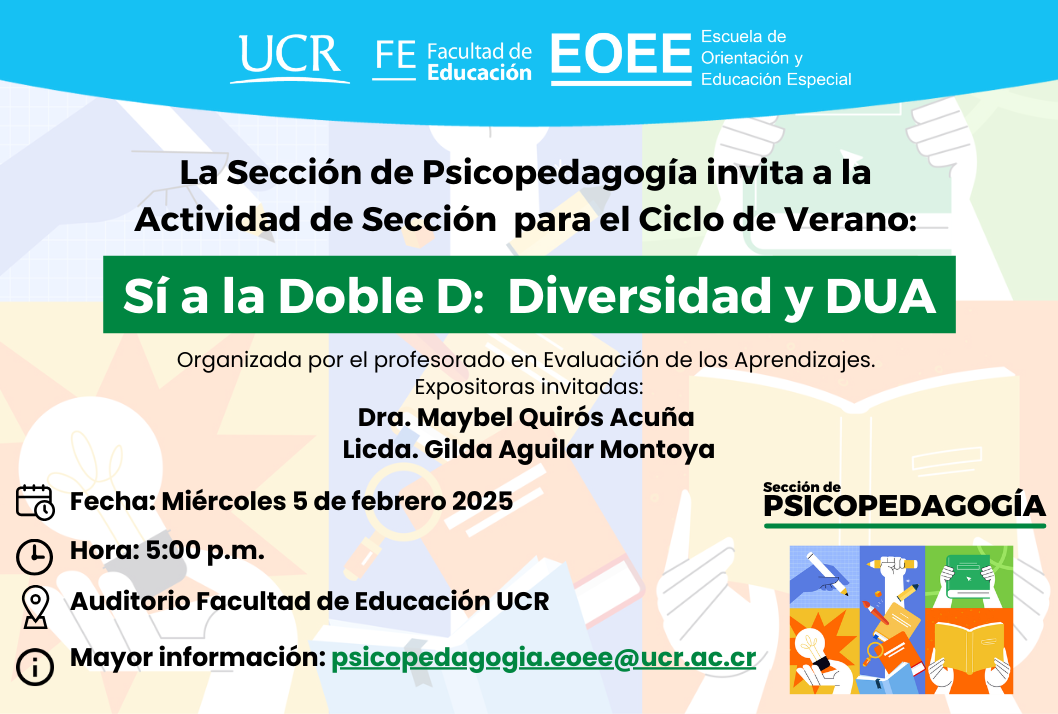 Afiche con información igual a la publicación.