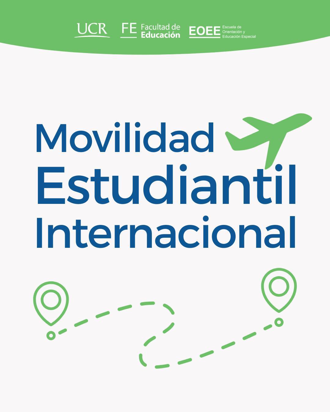Afiche con título de la publicación y logos de avión y viaje.