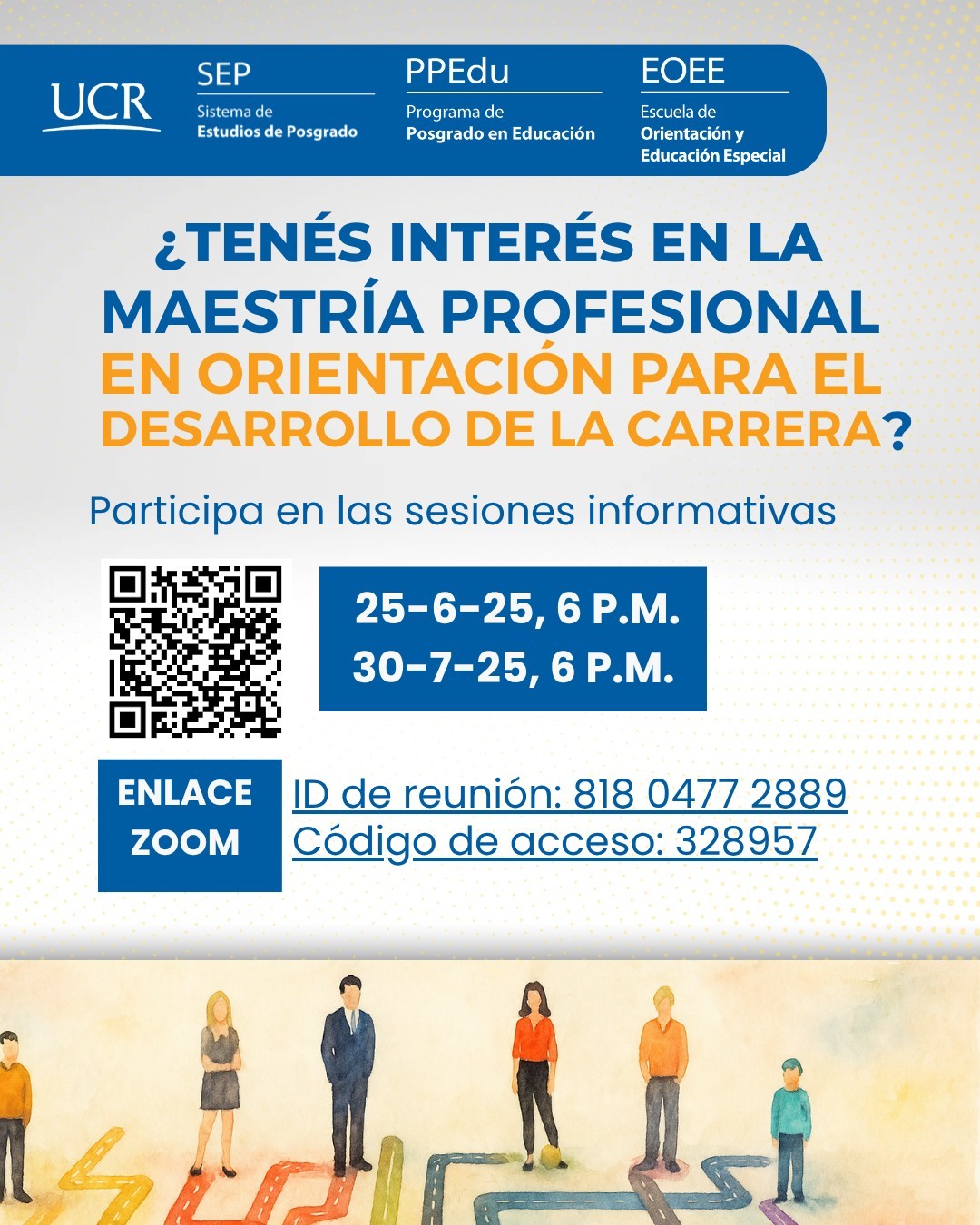 Afiche con información igual a la publicación.