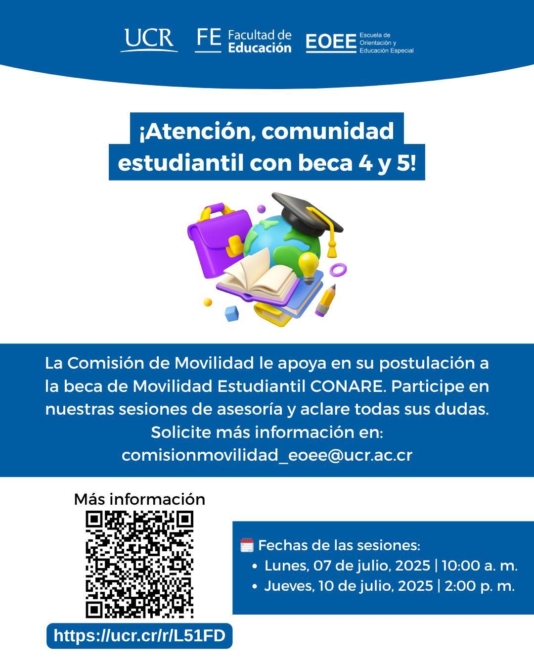 Afiche con información igual a la publicación.