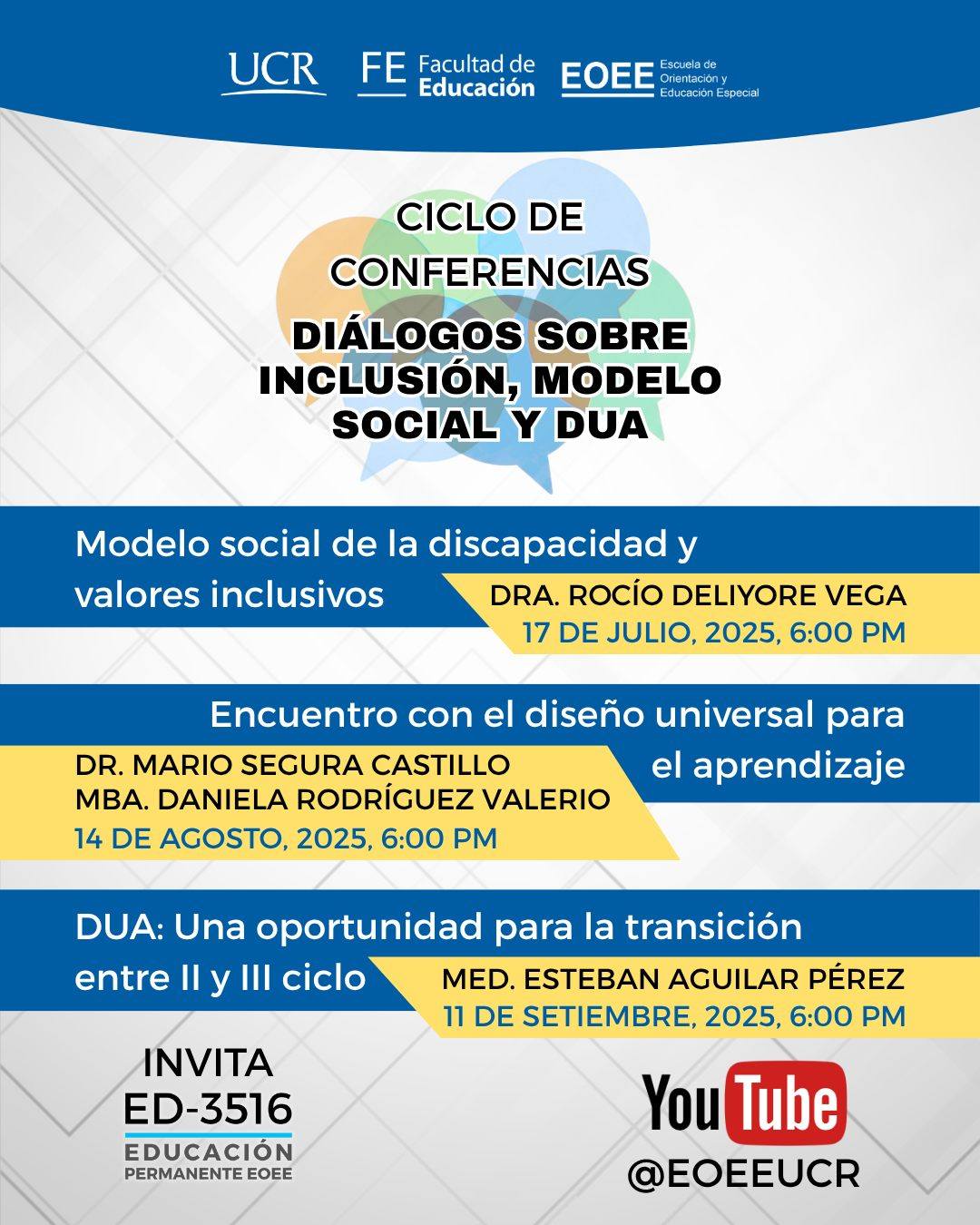 Afiche con información igual a la publicación.