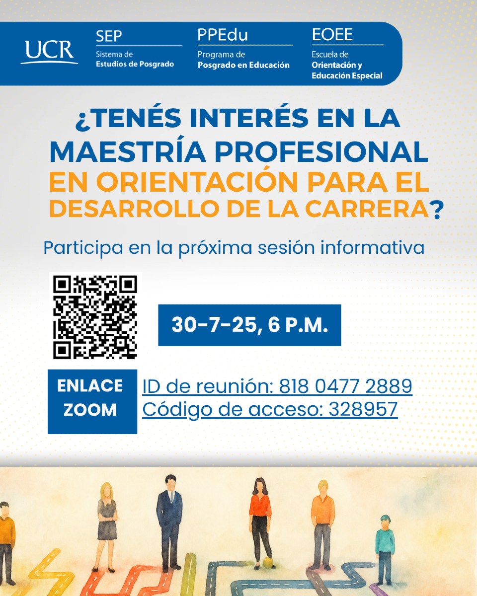 Afiche con información igual a la publicación.